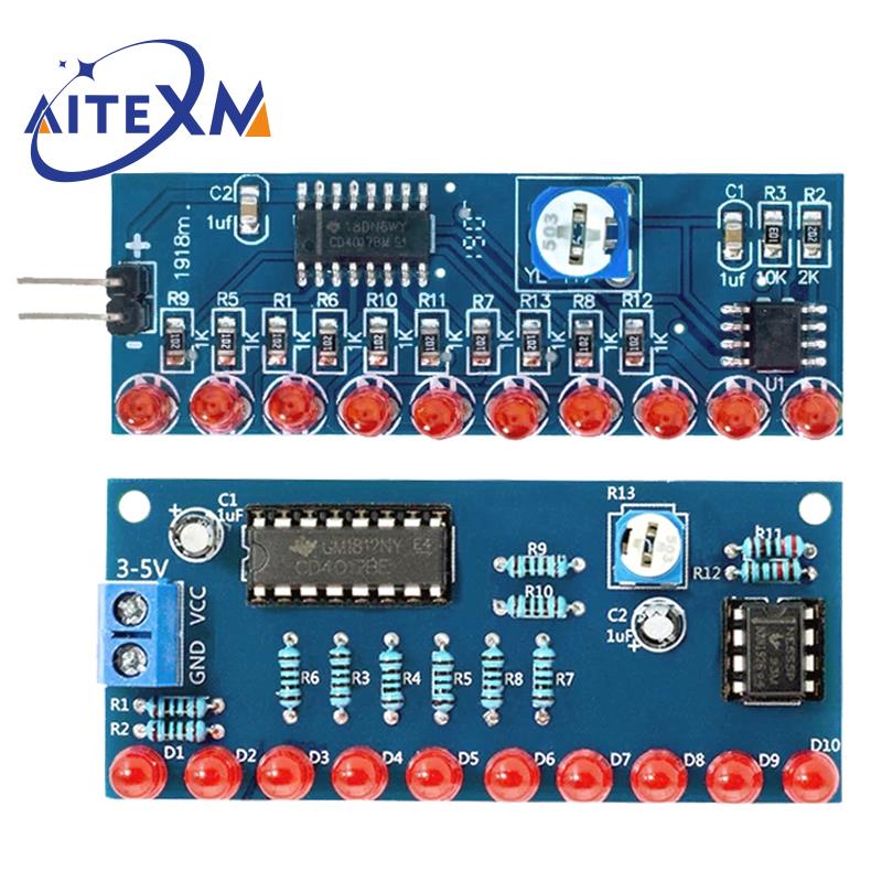 Diy Electronics For Kids - Smart Electronics Kits Ne555+CD4017 Light Water