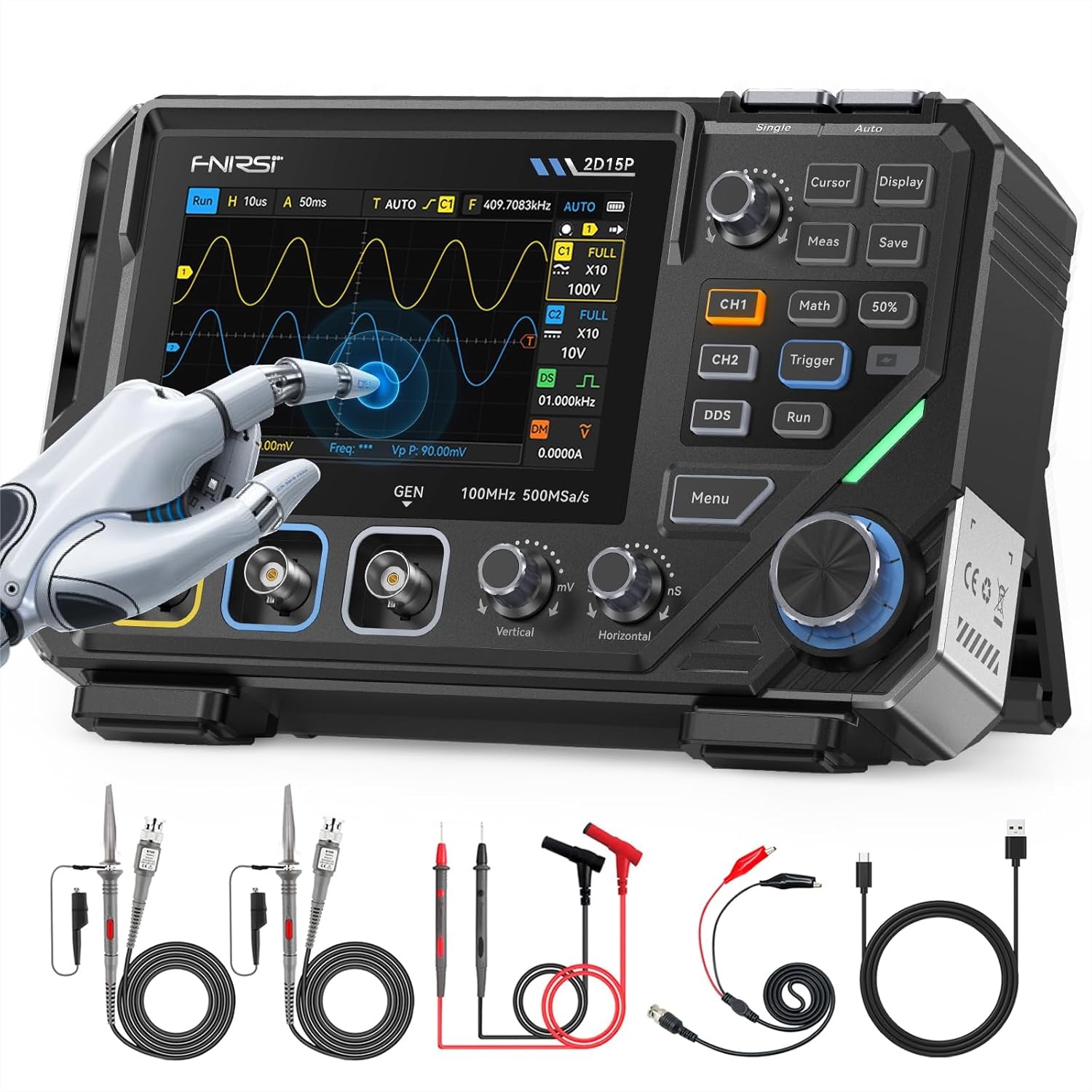 Multimeter Digital - 100MHz 3-in-1 Digital Oscilloscope Multimeter DDS