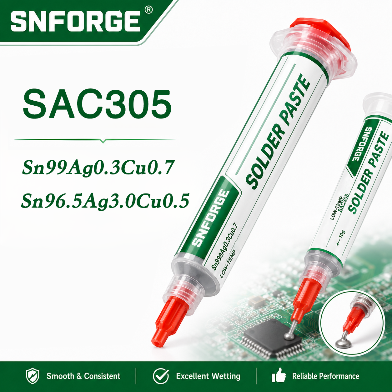 Diy Electronics Workshop - SAC305 Solder Paste Welding Tin Sn99Ag0.3Cu0.7