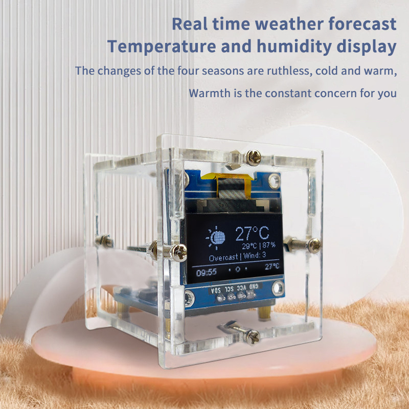 ESP8266 Mini Weather Clock Kit - Diy Electronics For Beginners 리뷰 및 가격