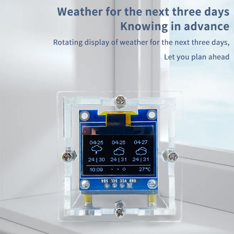 ESP8266 Mini Weather Clock Kit - Diy Electronics For Beginners 리뷰 및 가격