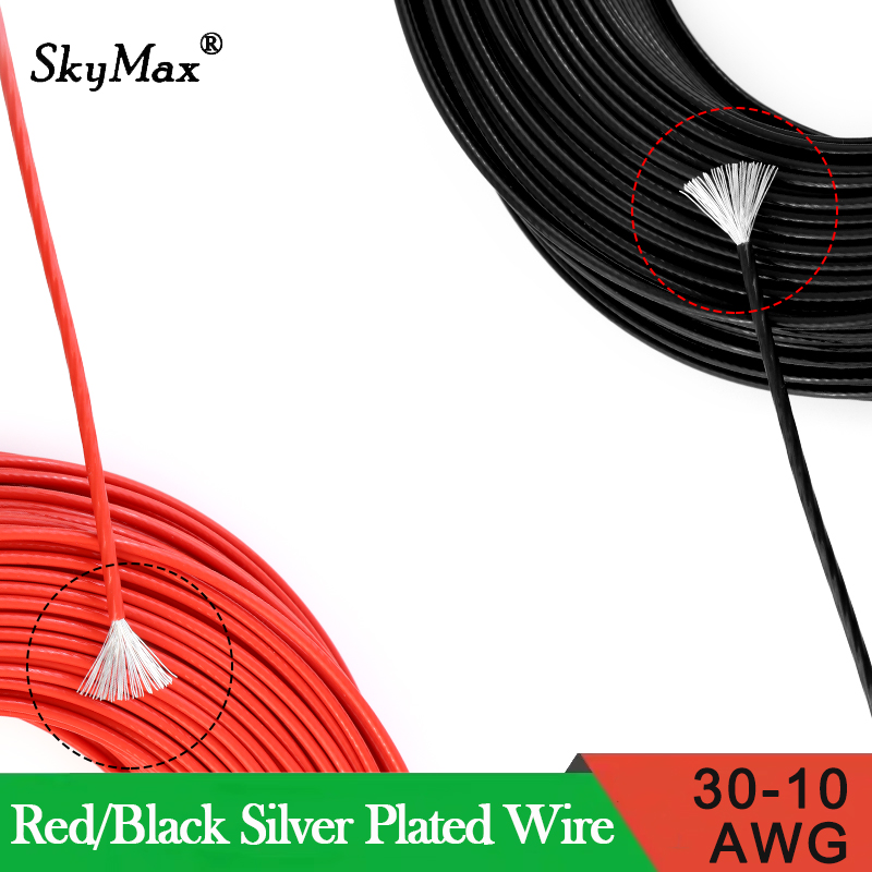 30~10AWG Red/Black PTFE Silver - Diy Electronics Audio 리뷰 및 가격