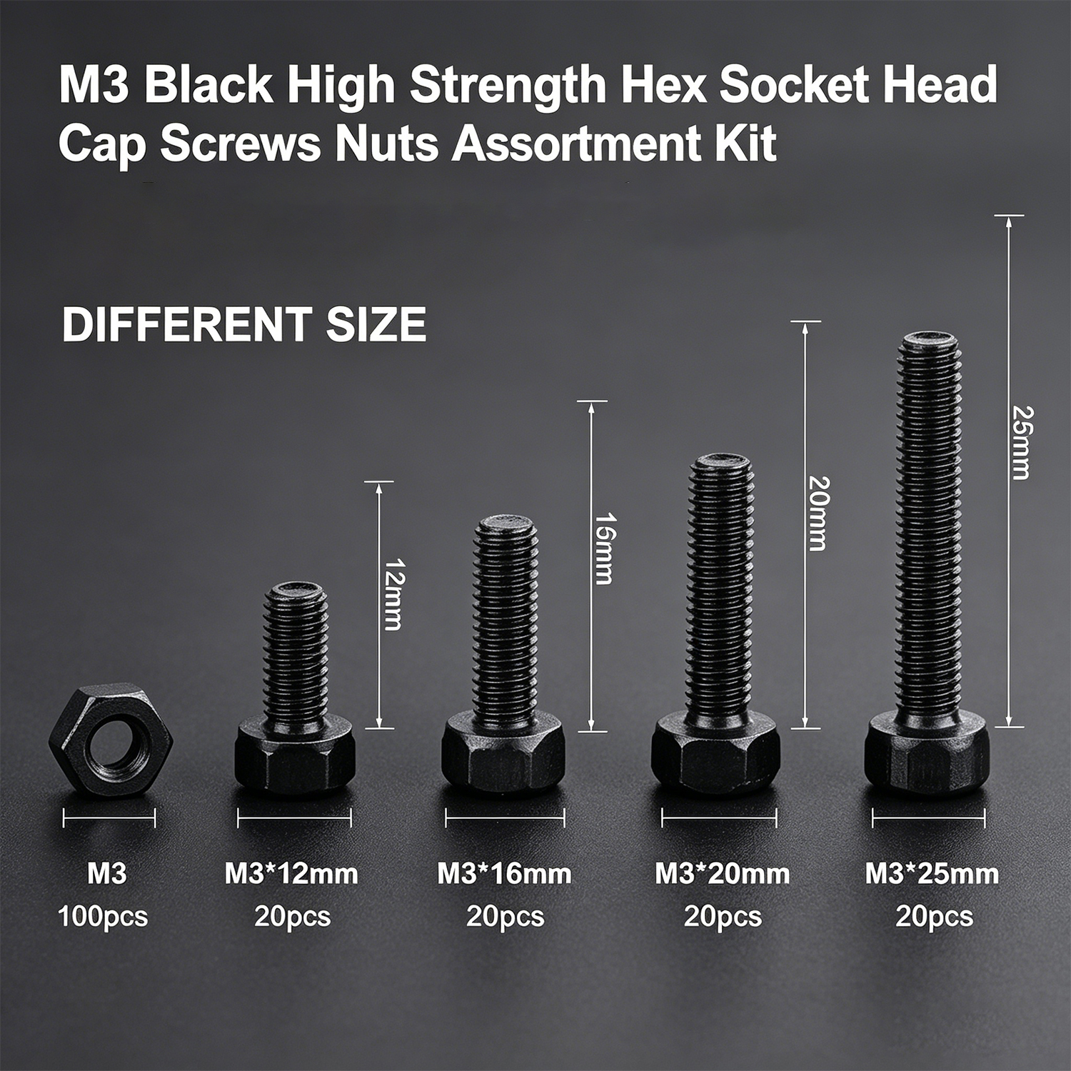 M3 Black Hex Socket Head Cap S - Diy Electronics For Beginners 리뷰 및 가격