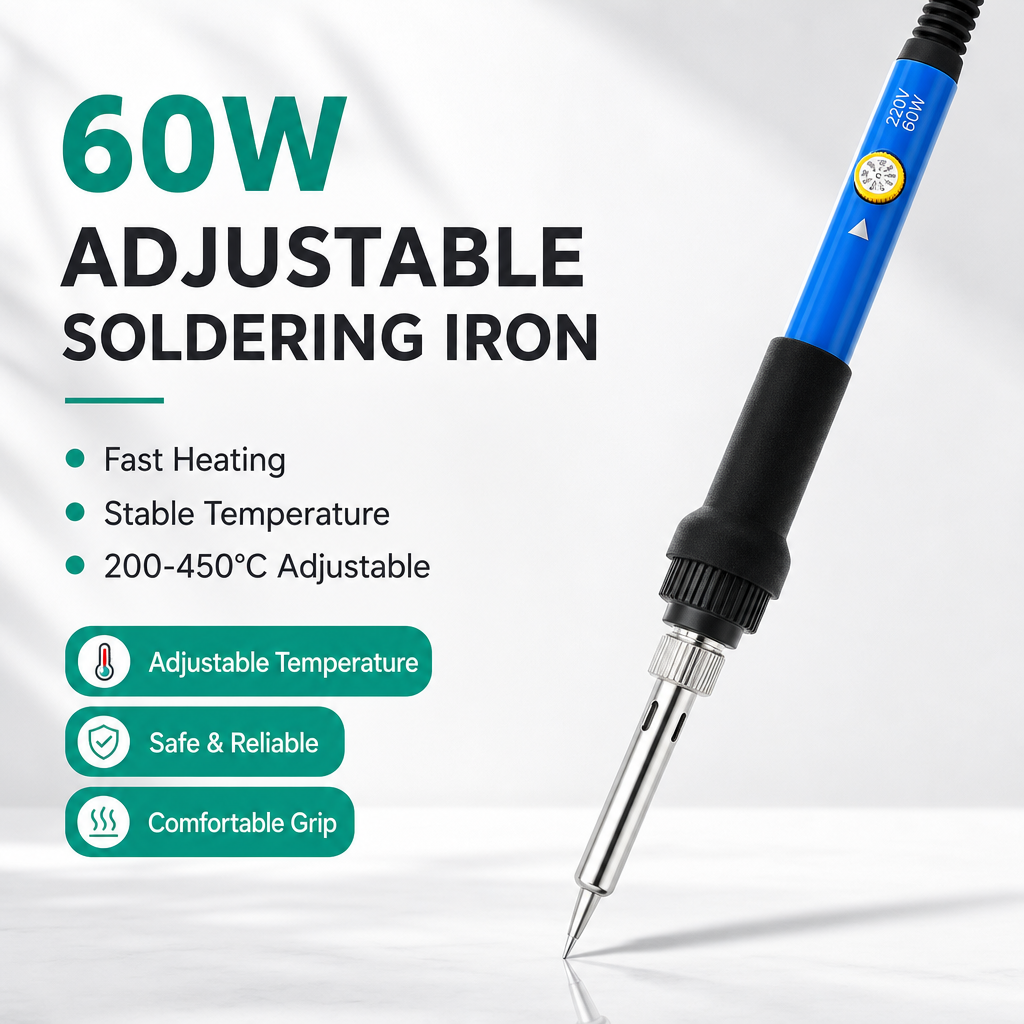 60W Adjustable Temp Soldering  - Diy Electronics Flux 리뷰 및 가격