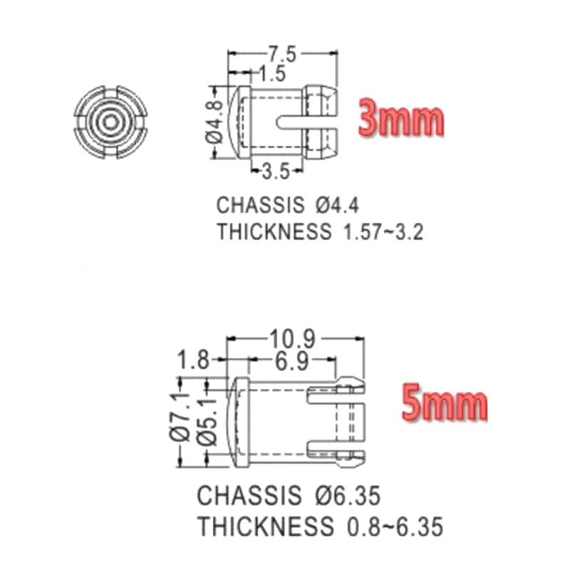 20Pcs LED Lampshade 3MM 5MM Di - Diy Electronics Guide 리뷰 및 가격