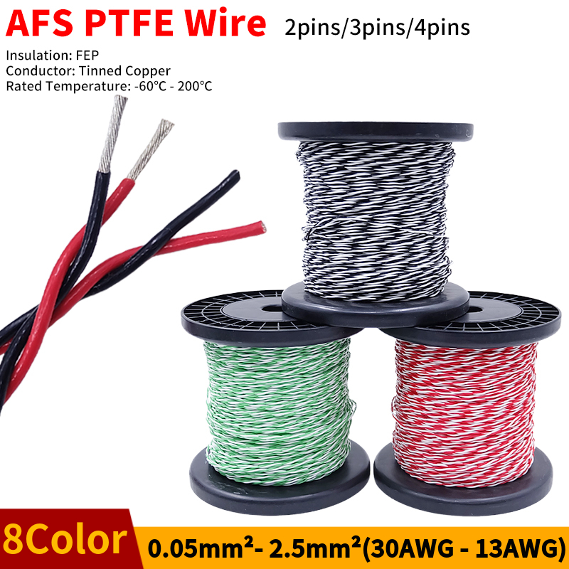 PTFE Wire AFS200 2pins 26/25/2 - Diy Electronics Audio 리뷰 및 가격