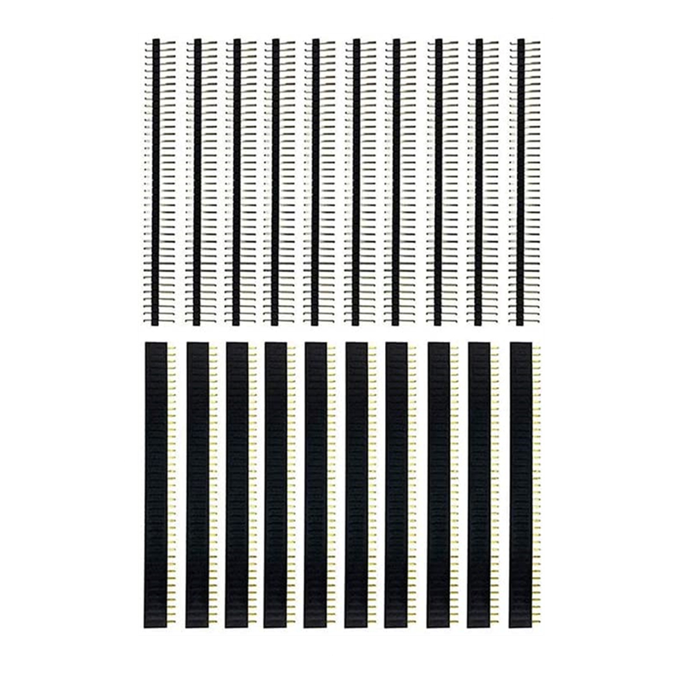 20 Pcs 10 Pairs 40 Pin 1x40 Si - Male Female Header Pin 리뷰 및 가격