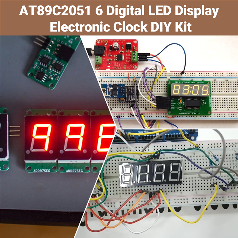 Stylish-AT89C2051 6 Digital LE - Diy Electronics Flux 리뷰 및 가격