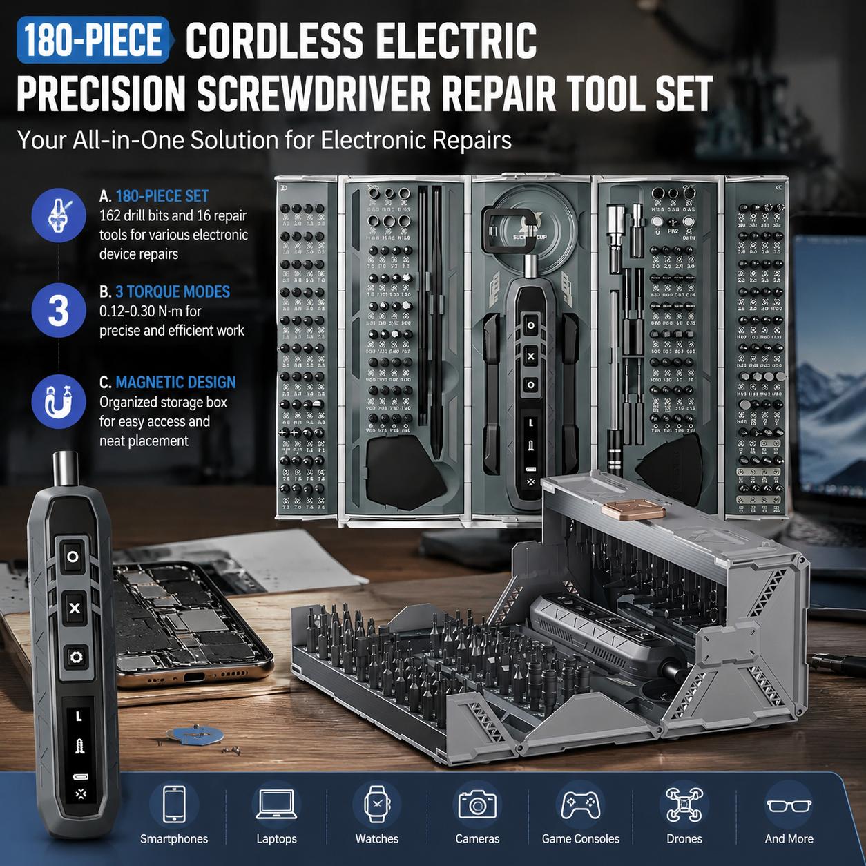 Electric Screwdriver Set 180 i - Diy Electronics Workshop 리뷰 및 가격