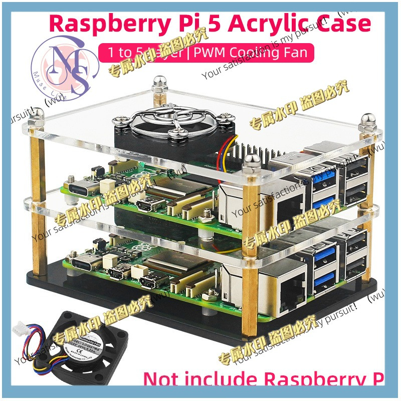Raspberry Pi 5 Acrylic Case Tr - Diy Electronics Raspberry Pi 리뷰 및 가격