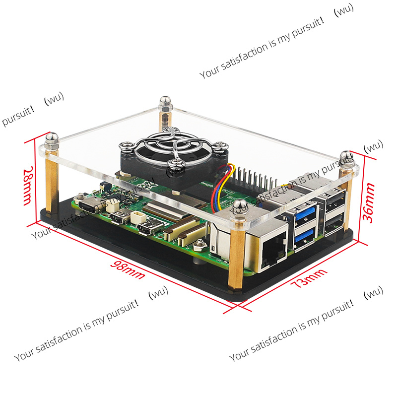 Raspberry Pi 5 Acrylic Case Tr - Diy Electronics Raspberry Pi 리뷰 및 가격