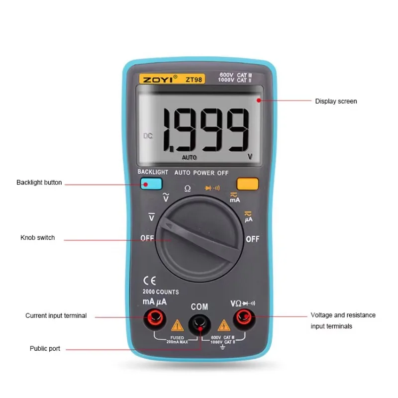 【Hot】ZOTEK ZT100 Digital Multi - Multimeter Digital 리뷰 및 가격