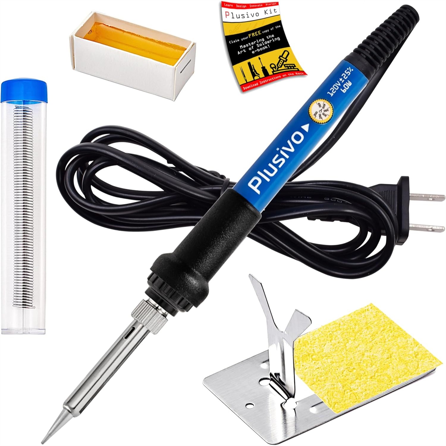60W Soldering Iron Kit With Ad - Diy Electronics Flux 리뷰 및 가격