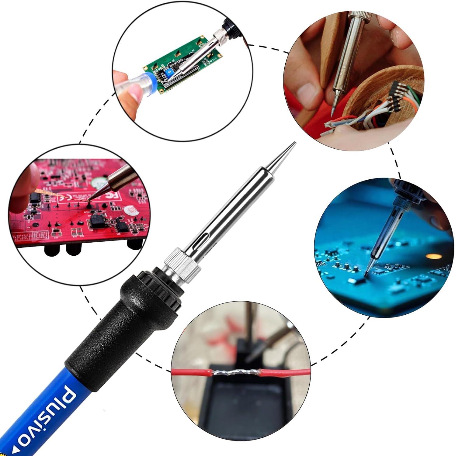 60W Soldering Iron Kit With Ad - Diy Electronics Flux 리뷰 및 가격