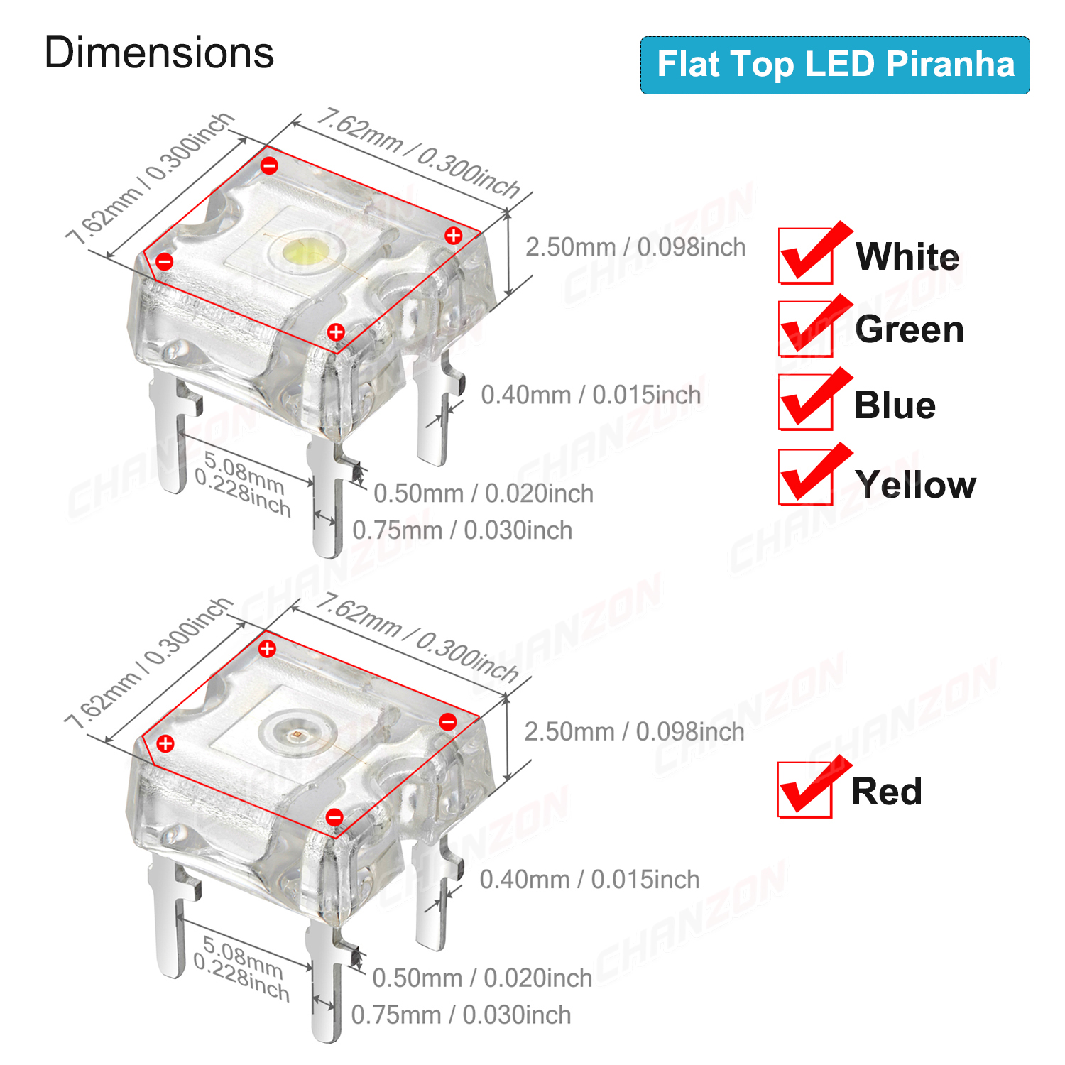 100Pcs 3mm 5mm Led Diode Piran - Diy Electronics Flux 리뷰 및 가격