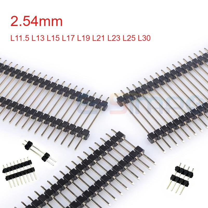 50pcs 2.54mm Gold Single Row D - Male Female Header Pin 리뷰 및 가격