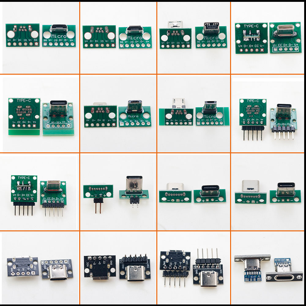 Micro Mini USB Type C 2Pin USB - Male Female Header Pin 리뷰 및 가격