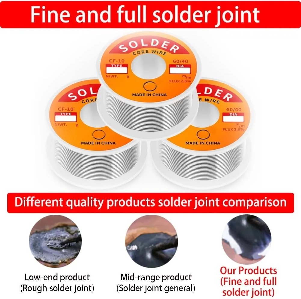 Tin Solder Wire Rosin Core 2%  - Diy Electronics Flux 리뷰 및 가격