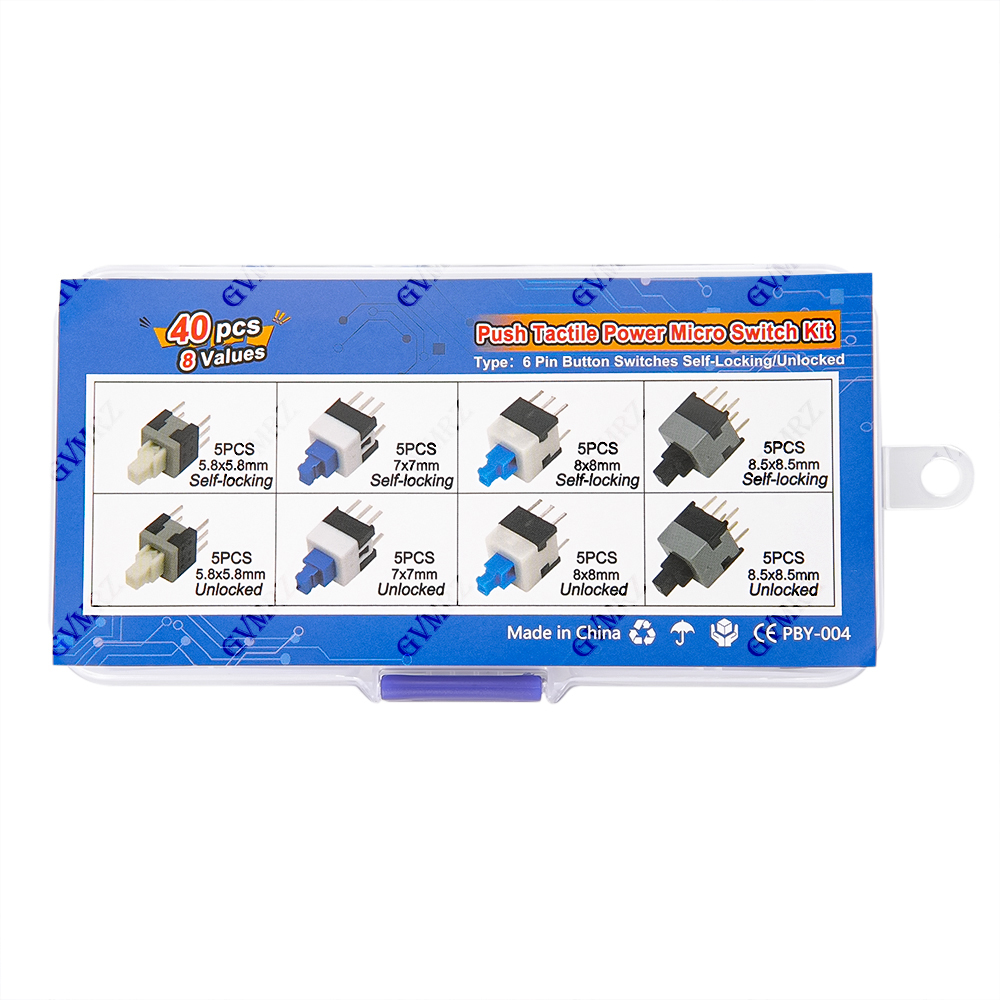 40PCS 8Values Push Tactile Mic - Diy Electronics For Beginners 리뷰 및 가격