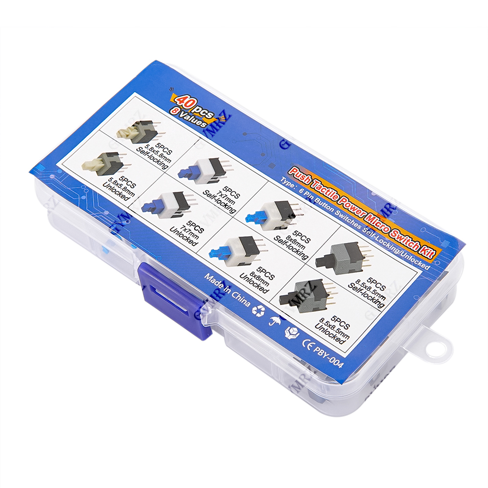 40PCS 8Values Push Tactile Mic - Diy Electronics For Beginners 리뷰 및 가격