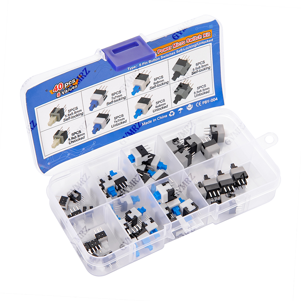 40PCS 8Values Push Tactile Mic - Diy Electronics For Beginners 리뷰 및 가격
