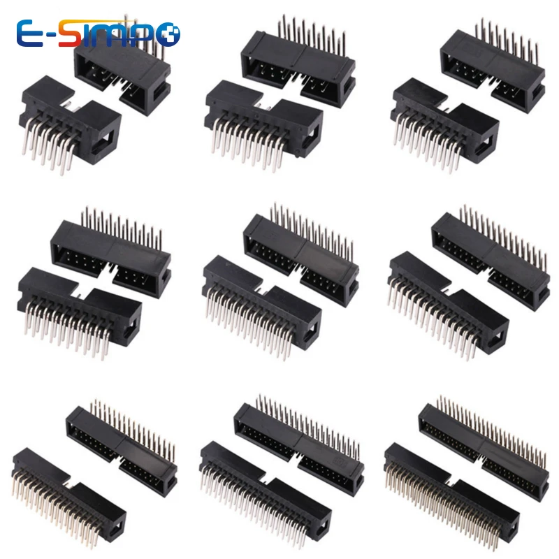 10pcs DC3 2.54mm DIP RA Right  - Male Female Header Pin 리뷰 및 가격