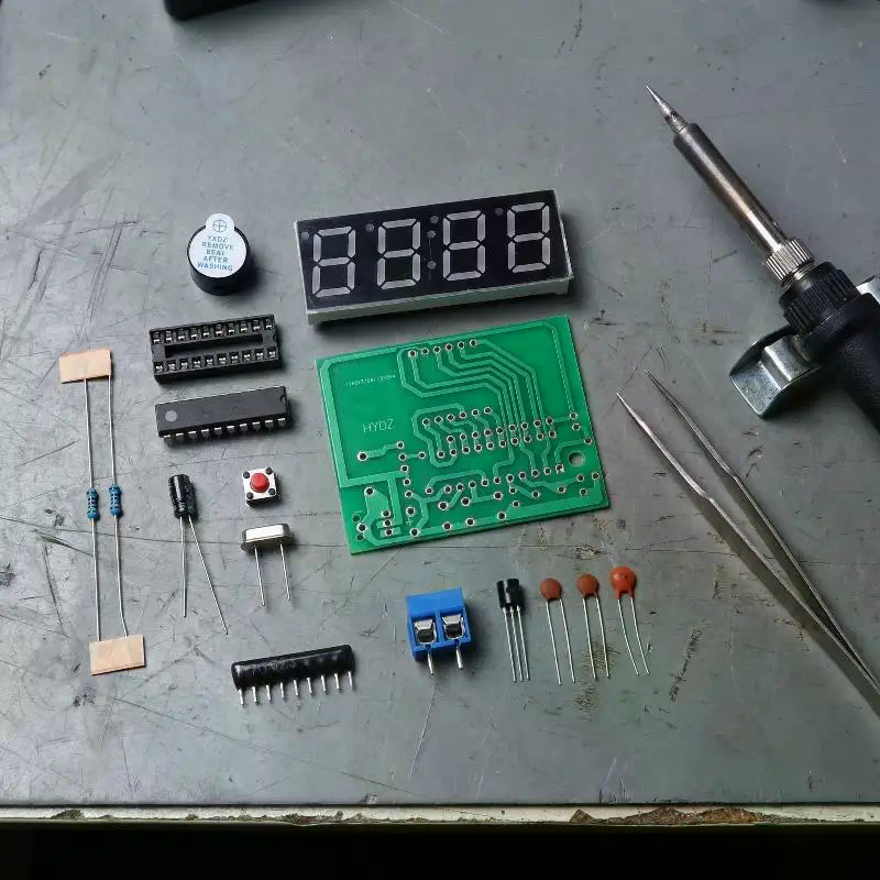 DIY Digital LED Clock Kit 4 Di - Diy Electronics Workshop 리뷰 및 가격