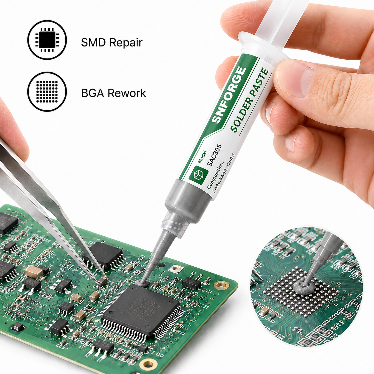 SAC305 Solder Paste Welding Ti - Diy Electronics Workshop 리뷰 및 가격