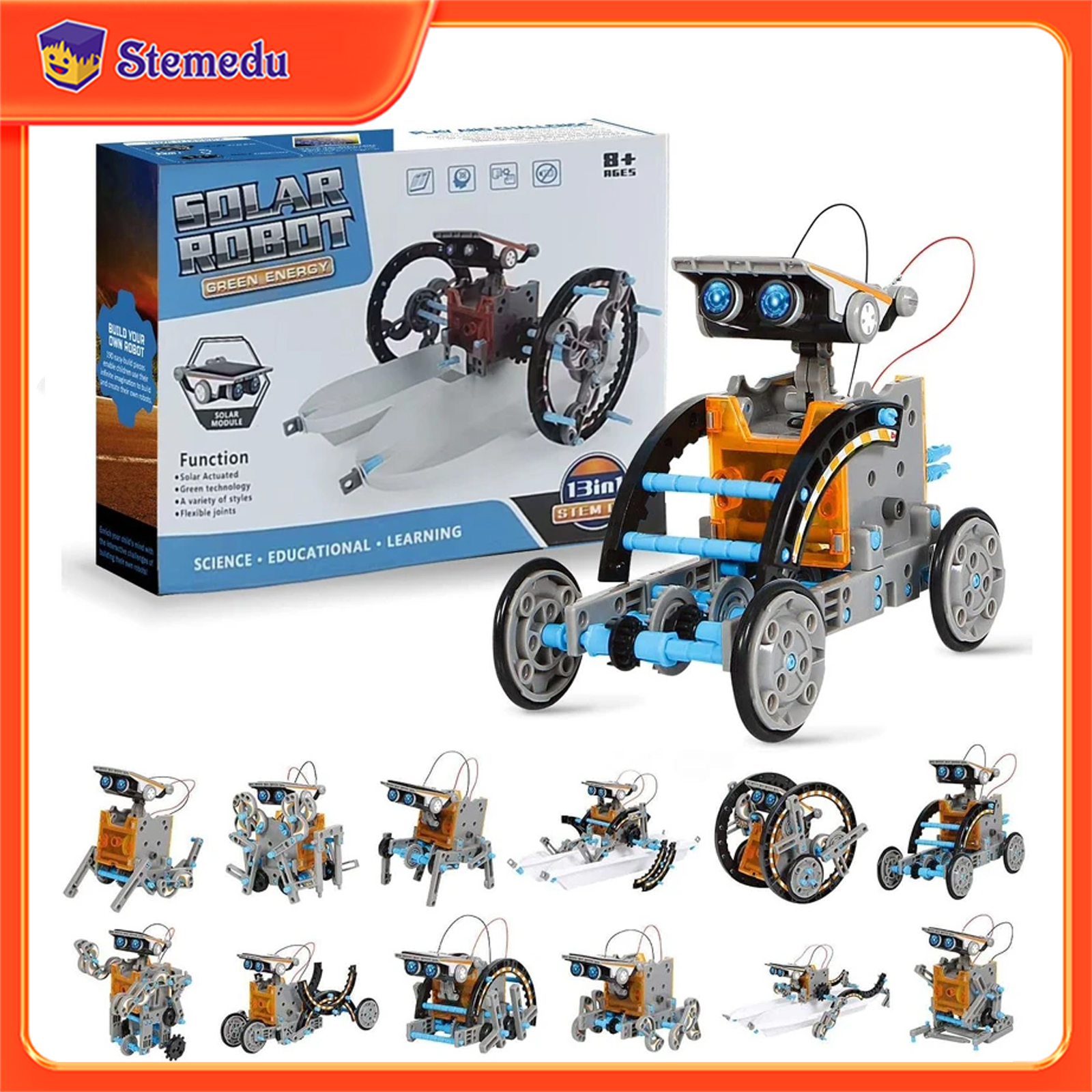13 in 1 Solar Powered Robot Sc - Diy Electronics For Kids 리뷰 및 가격