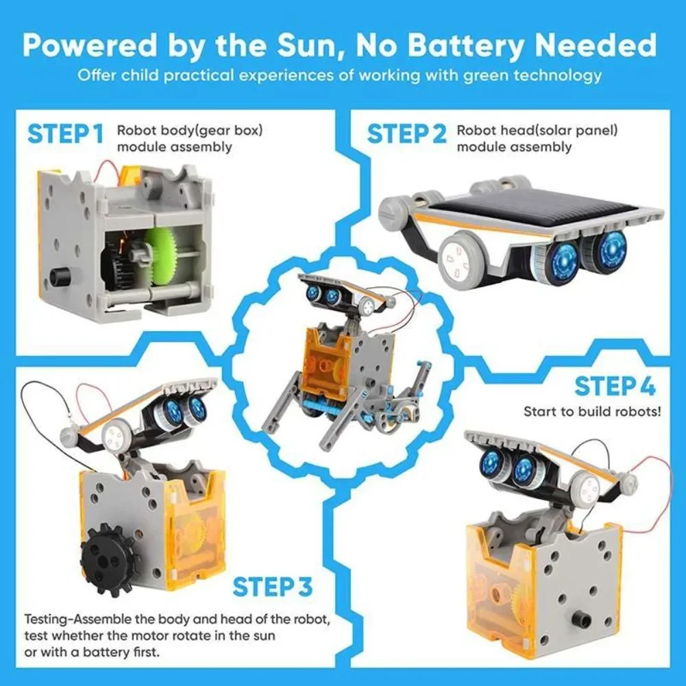 13 in 1 Solar Powered Robot Sc - Diy Electronics For Kids 리뷰 및 가격